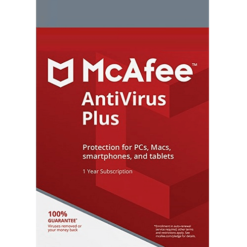 McAfee Antivirus 1 PC 1 Year